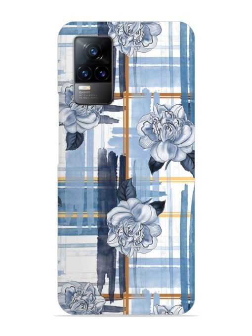 Watercolor Pattern Rose Snap Case for Vivo Y73 Zapvi