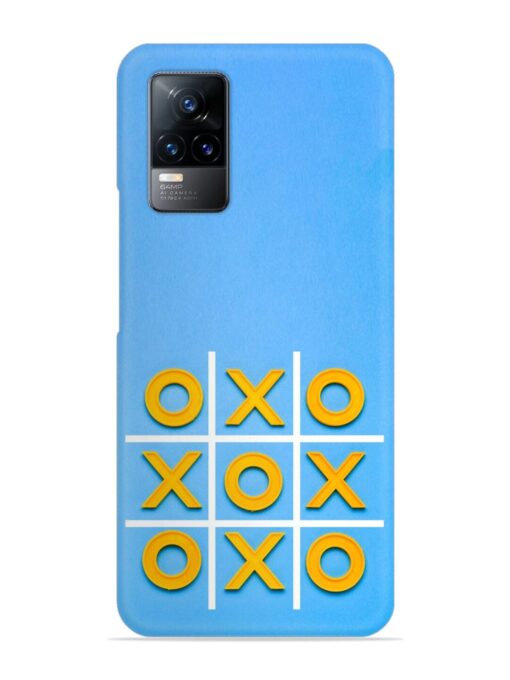 Yellow Plastic Crosses Snap Case for Vivo Y73 Zapvi