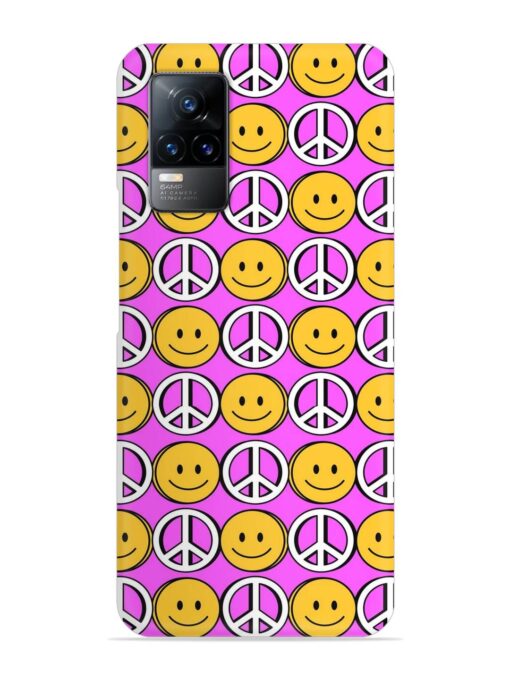 Smiley Face Peace Snap Case for Vivo Y73 Zapvi