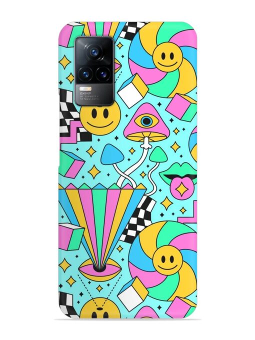 Trippy Rainbow 60S Snap Case for Vivo Y73 Zapvi