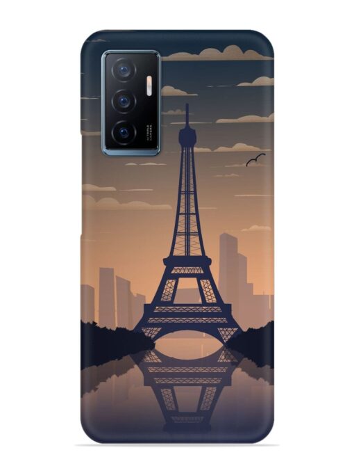 France Paris Eiffel Tower Gradient Snap Case for Vivo Y75 (4G) Zapvi