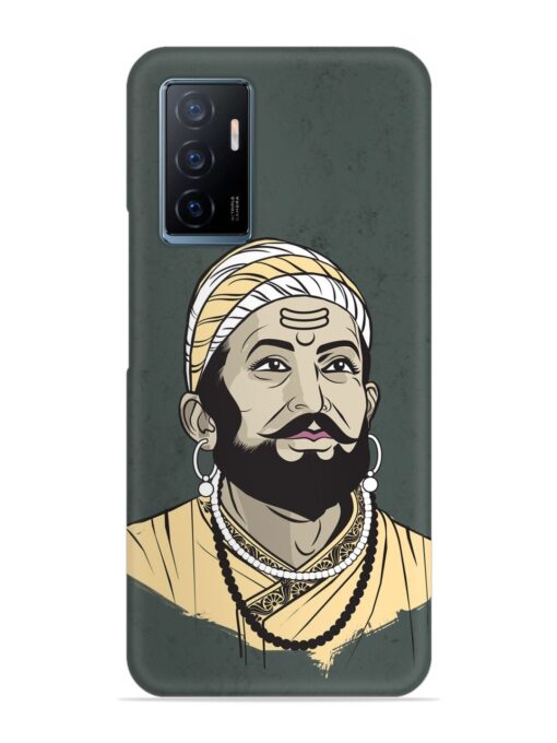 Shivaji Maharaj Vector Art Snap Case for Vivo Y75 (4G)