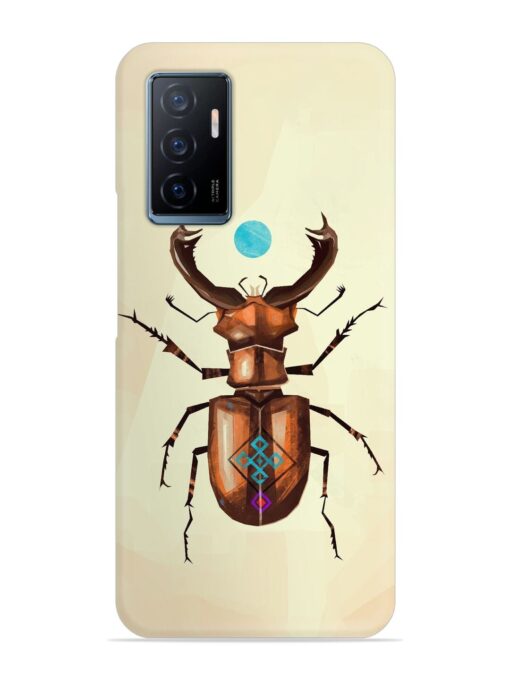 Stag Beetle Vector Snap Case for Vivo Y75 (4G) Zapvi