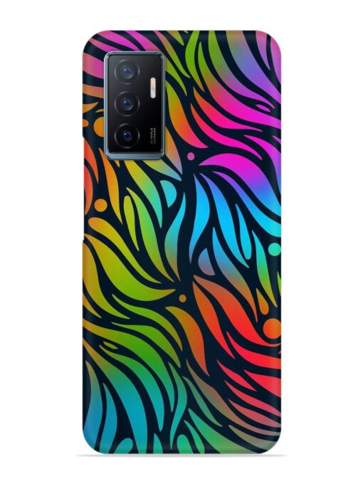 Abstract Leaf Design Snap Case for Vivo Y75 (4G) Zapvi