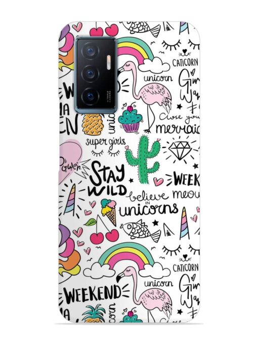 Unicorn Ice Cream Snap Case for Vivo Y75 (4G)