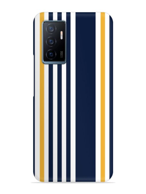 Seamless Stripe Pattern Snap Case for Vivo Y75 (4G)