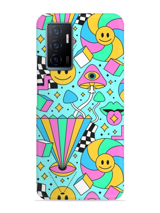 Trippy Rainbow 60S Snap Case for Vivo Y75 (4G)