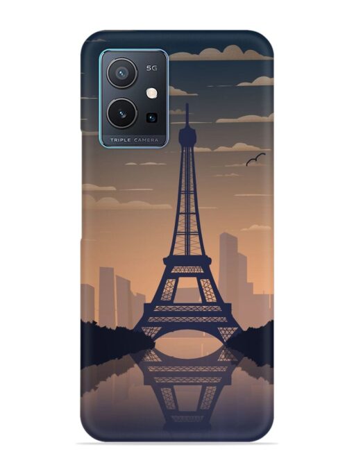 France Paris Eiffel Tower Gradient Snap Case for Vivo Y75 (5G)