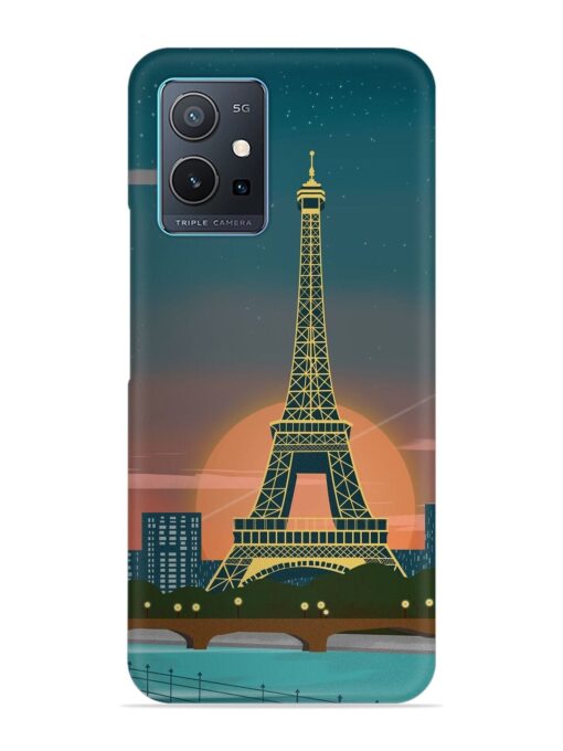 Scenery Architecture France Paris Snap Case for Vivo Y75 (5G) Zapvi