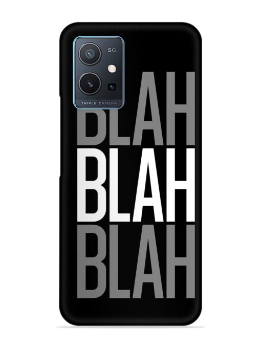 Blah Blah Blah Wallpaper Snap Case for Vivo Y75 (5G) Zapvi