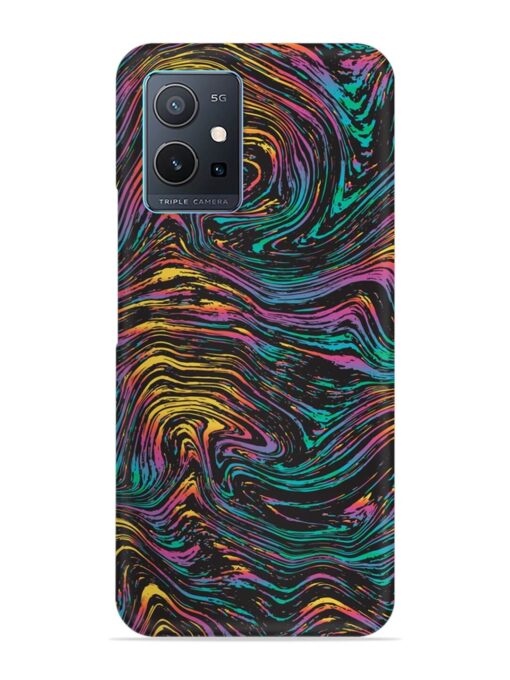 Abstract Liquid Colors Snap Case for Vivo Y75 (5G) Zapvi