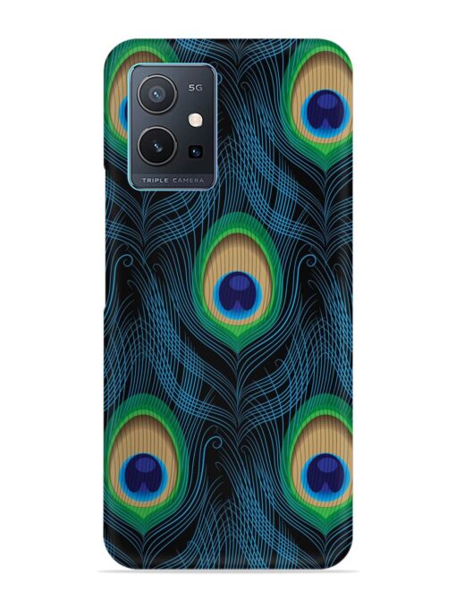 Seamless Pattern Peacock Snap Case for Vivo Y75 (5G) Zapvi