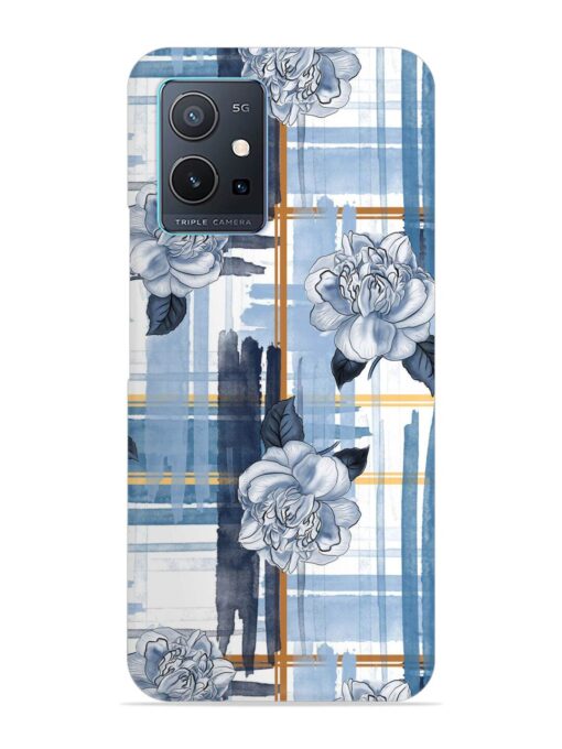 Watercolor Pattern Rose Snap Case for Vivo Y75 (5G) Zapvi