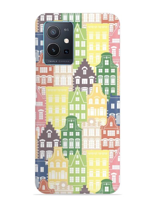 Seamless Shapes Pattern Snap Case for Vivo Y75 (5G) Zapvi