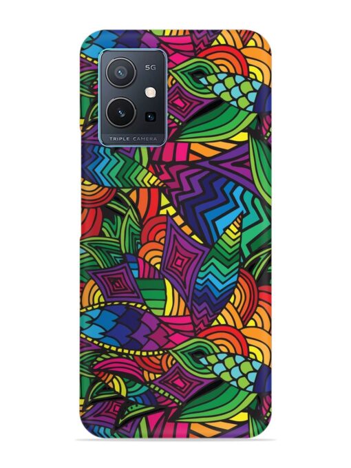 Abstract Multicolor Seamless Snap Case for Vivo Y75 (5G) Zapvi