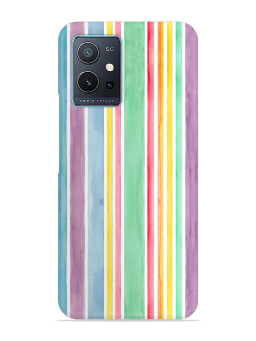 Hand Drawn Watercolor Snap Case for Vivo Y75 (5G)