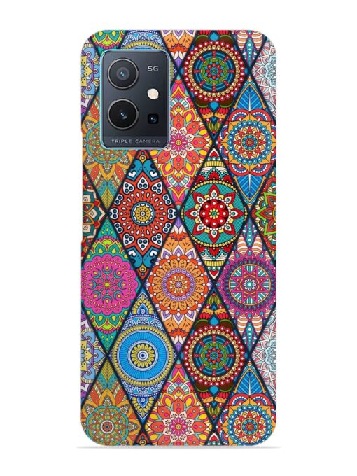 Seamless Tile Pattern Snap Case for Vivo Y75 (5G)