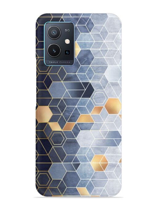 Geometric Abstraction Hexagons Snap Case for Vivo Y75 (5G) Zapvi