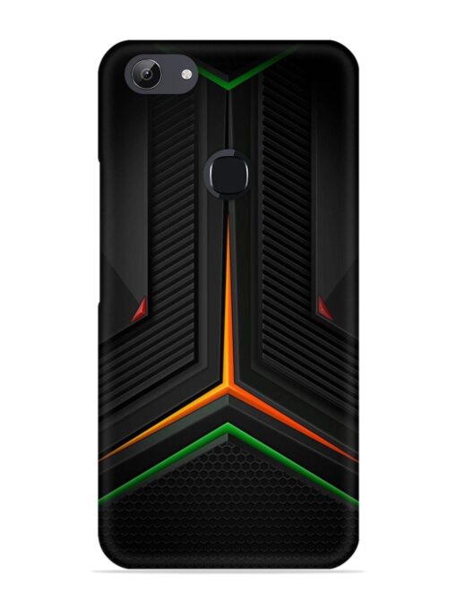 Orange Triangle Light Snap Case for Vivo Y81 Zapvi