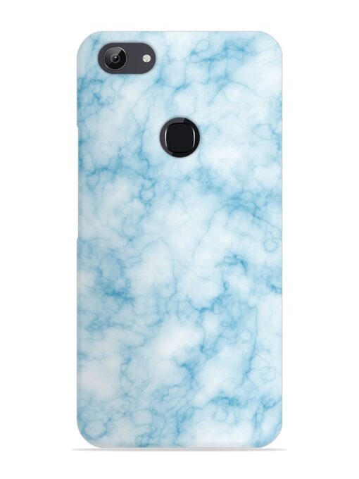 Blue White Natural Marble Snap Case for Vivo Y81 Zapvi