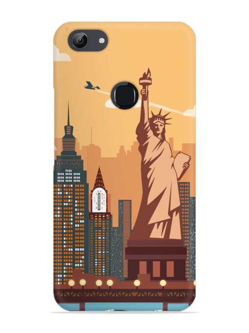 New York Statue Of Liberty Architectural Scenery Snap Case for Vivo Y81 Zapvi