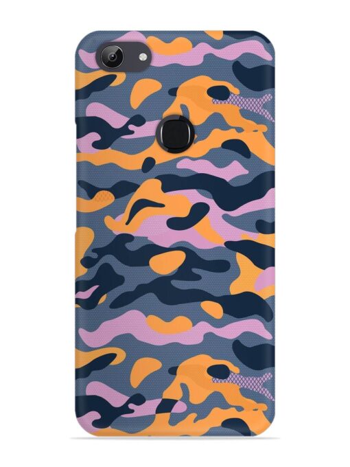 Camouflage Army Military English Orange Art Snap Case for Vivo Y81