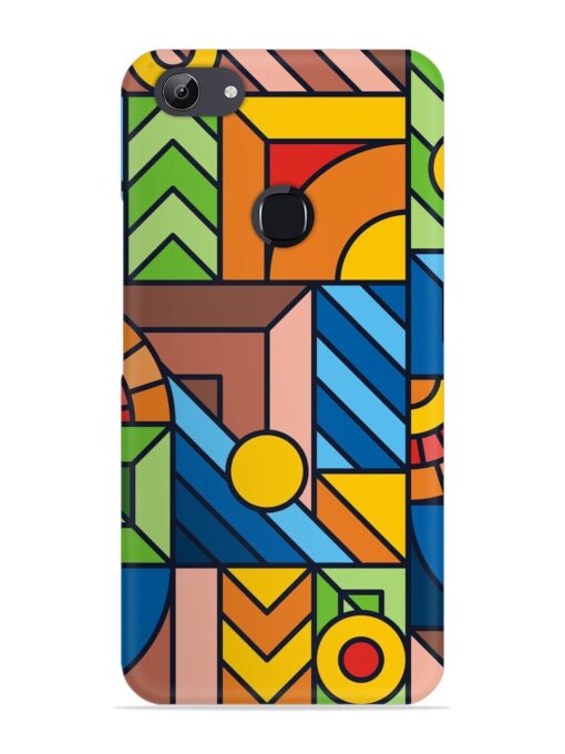 Colorful Geometric Snap Case for Vivo Y81 Zapvi