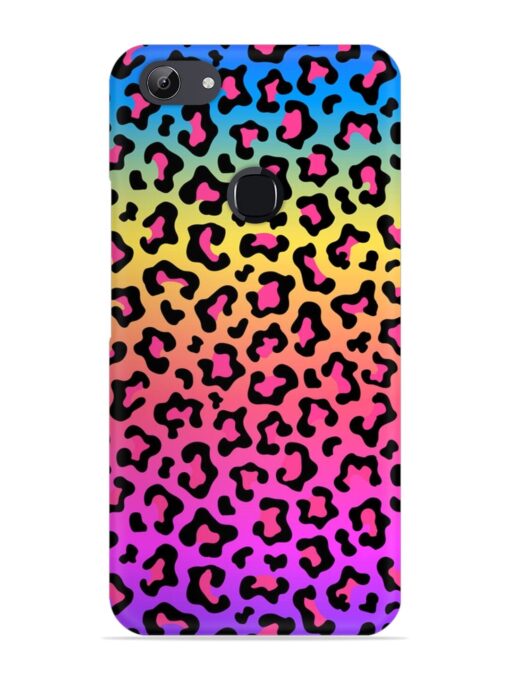 Neon Rainbow Colored Snap Case for Vivo Y81 Zapvi