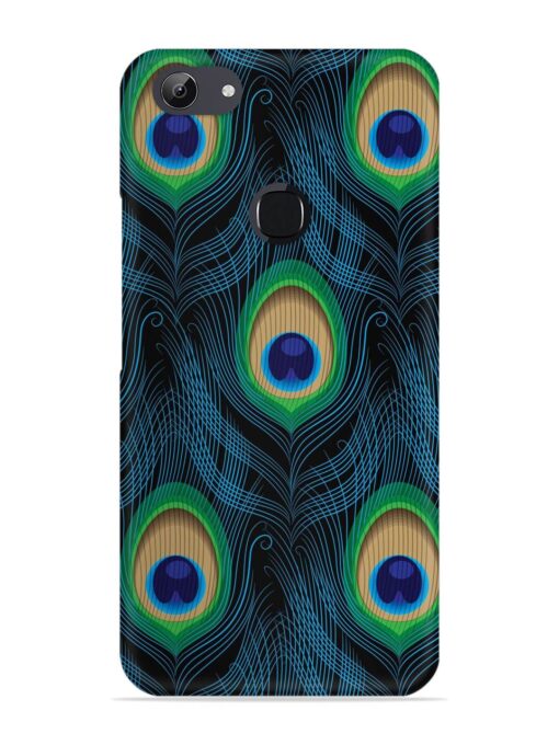 Seamless Pattern Peacock Snap Case for Vivo Y81 Zapvi