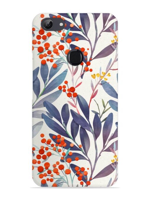 Seamless Floral Pattern Snap Case for Vivo Y81 Zapvi