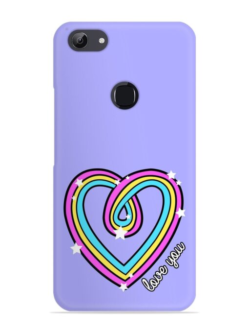 Colorful Rainbow Heart Snap Case for Vivo Y81