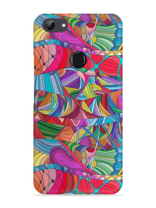 Seamless Patterns Hand Drawn Snap Case for Vivo Y81 Zapvi