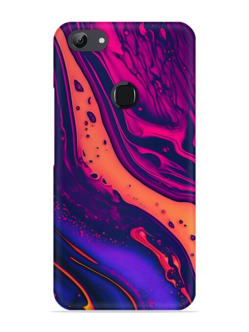 Fluid Blue Pink Art Snap Case for Vivo Y81 Zapvi