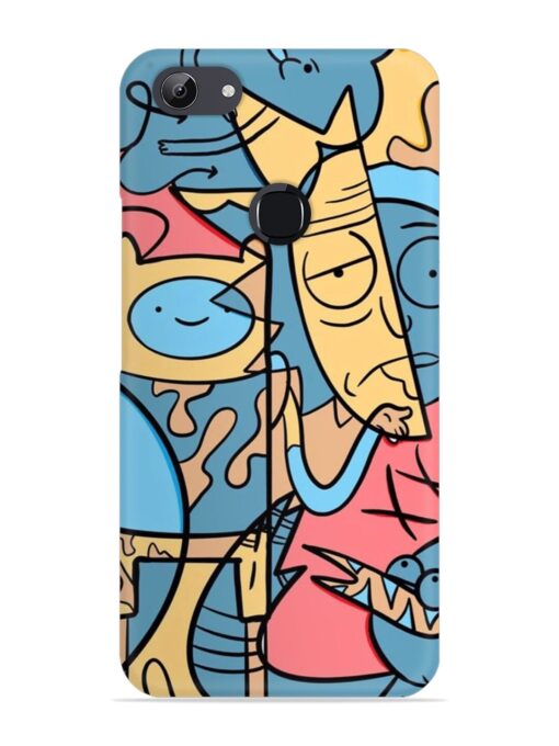 Silly Face Doodle Snap Case for Vivo Y81 Zapvi