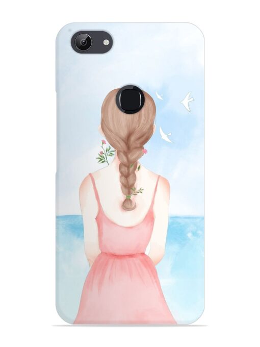 Watercolor Girl Vector Snap Case for Vivo Y81 Zapvi