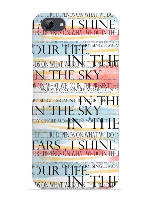 Seamless Slogans Pattern Snap Case for Vivo Y81I Zapvi