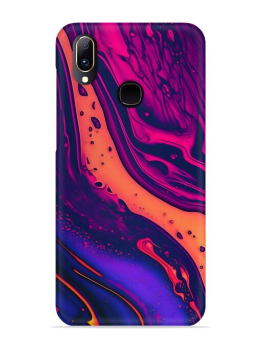 Fluid Blue Pink Art Snap Case for Vivo Y83 Pro Zapvi