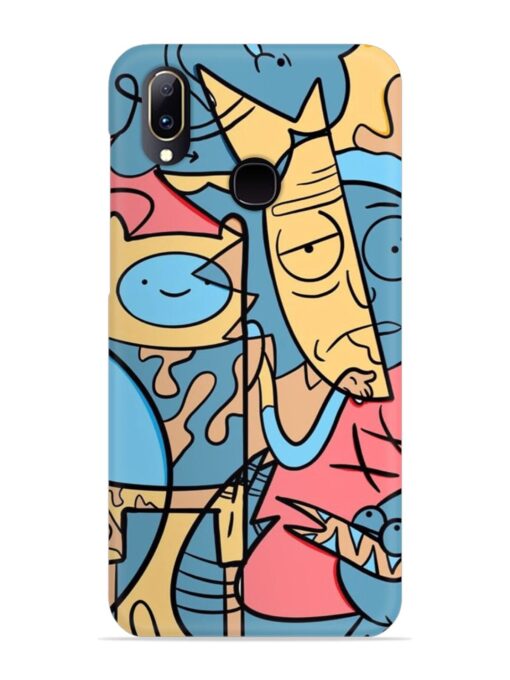 Silly Face Doodle Snap Case for Vivo Y83 Pro Zapvi