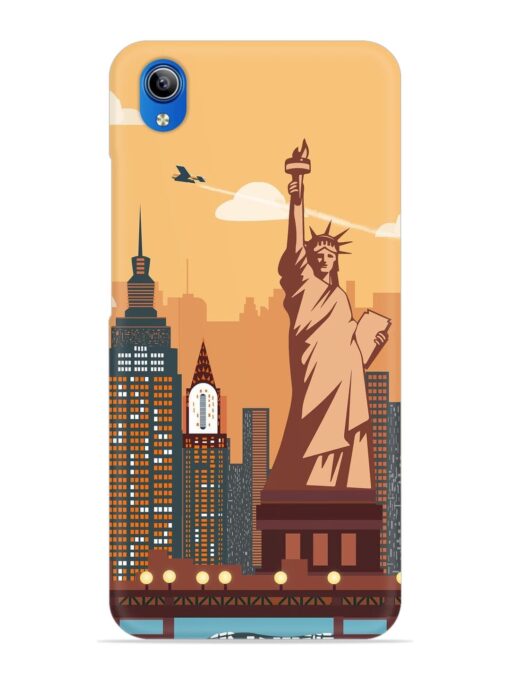 New York Statue Of Liberty Architectural Scenery Snap Case for Vivo Y90 Zapvi