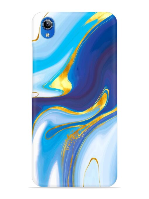 Watercolor Background With Golden Foil Snap Case for Vivo Y90