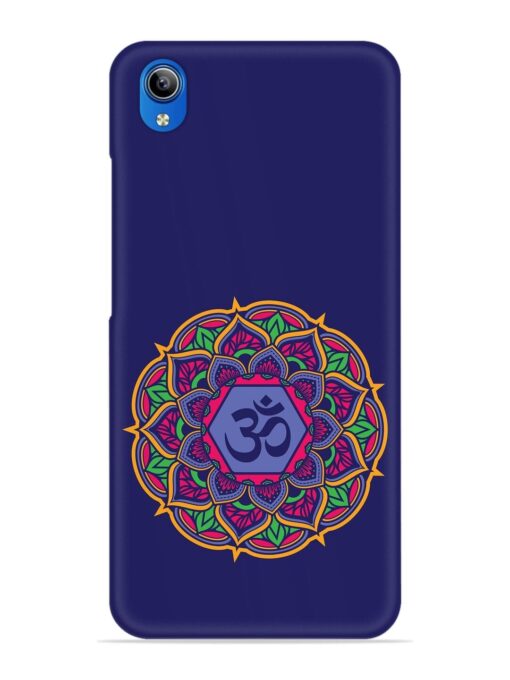 Om Mandala Art Blue Snap Case for Vivo Y90