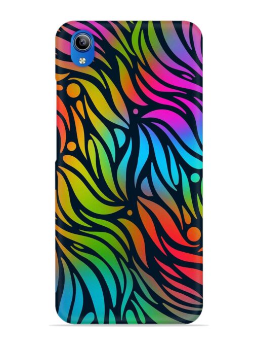 Abstract Leaf Design Snap Case for Vivo Y90