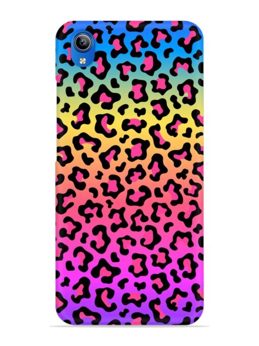 Neon Rainbow Colored Snap Case for Vivo Y90 Zapvi