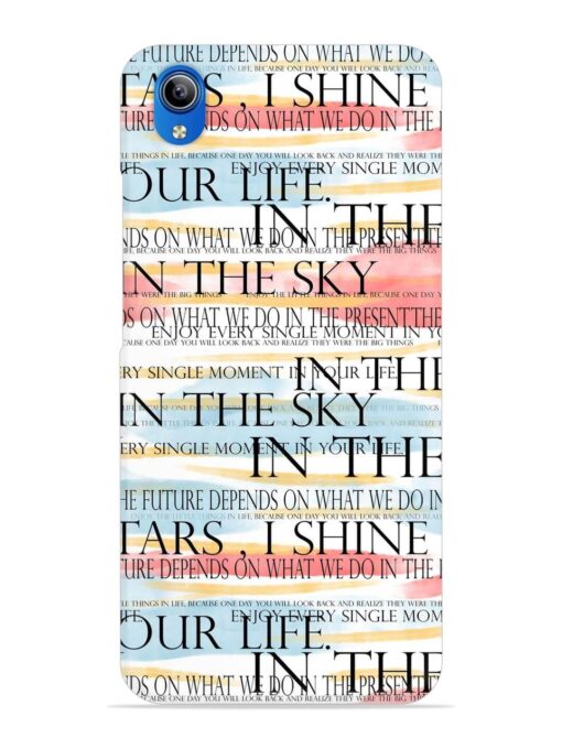 Seamless Slogans Pattern Snap Case for Vivo Y90 Zapvi