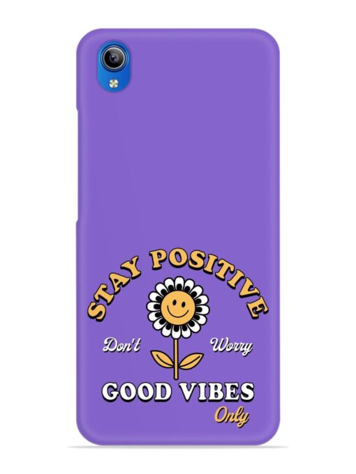 Retro Positive Flower Snap Case for Vivo Y90