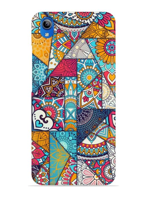 Patchwork Pattern Vintage Snap Case for Vivo Y90