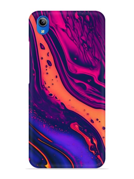 Fluid Blue Pink Art Snap Case for Vivo Y90 Zapvi