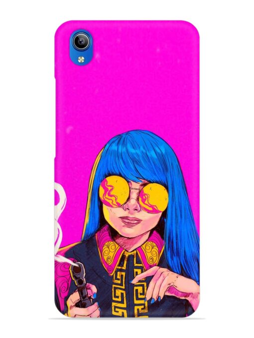 Aesthetic Anime Girl Snap Case for Vivo Y90