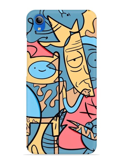 Silly Face Doodle Snap Case for Vivo Y90 Zapvi