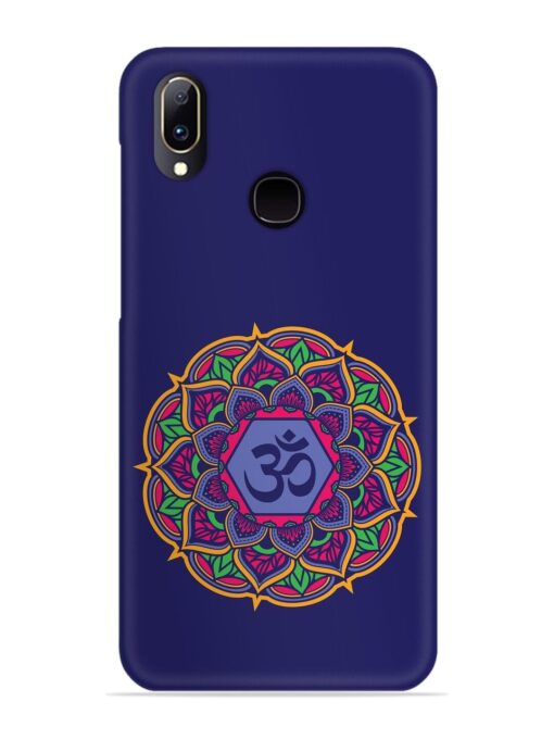 Om Mandala Art Blue Snap Case for Vivo Y91 Zapvi